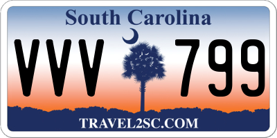 SC license plate VVV799