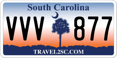 SC license plate VVV877
