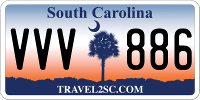 SC license plate VVV886