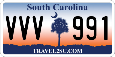 SC license plate VVV991
