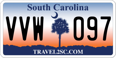 SC license plate VVW097