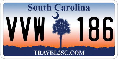 SC license plate VVW186