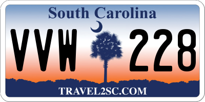 SC license plate VVW228