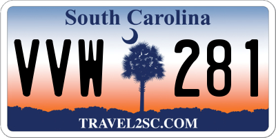 SC license plate VVW281