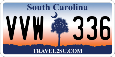 SC license plate VVW336