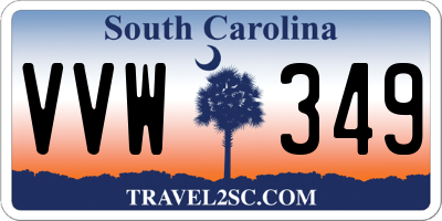 SC license plate VVW349