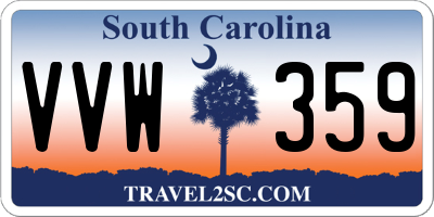SC license plate VVW359