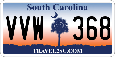 SC license plate VVW368