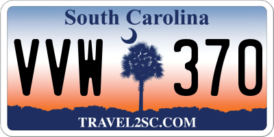 SC license plate VVW370