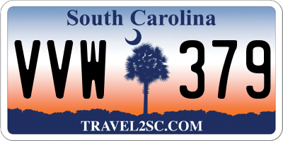 SC license plate VVW379