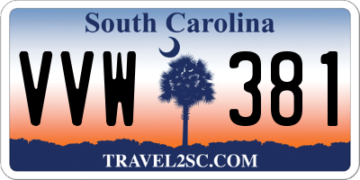 SC license plate VVW381