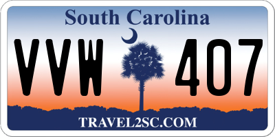 SC license plate VVW407