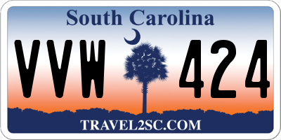 SC license plate VVW424