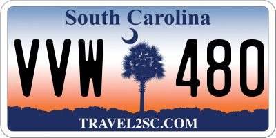SC license plate VVW480