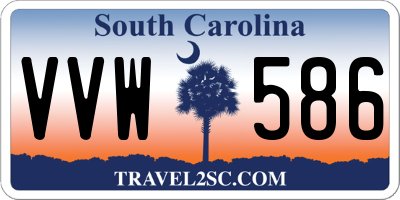 SC license plate VVW586