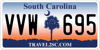 SC license plate VVW695
