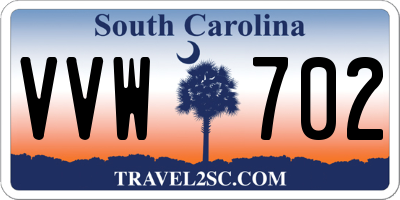 SC license plate VVW702