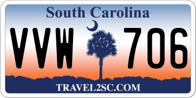 SC license plate VVW706