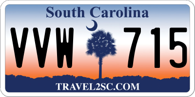 SC license plate VVW715