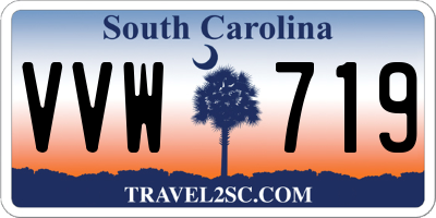 SC license plate VVW719