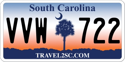 SC license plate VVW722