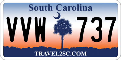 SC license plate VVW737