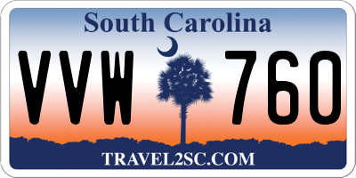 SC license plate VVW760