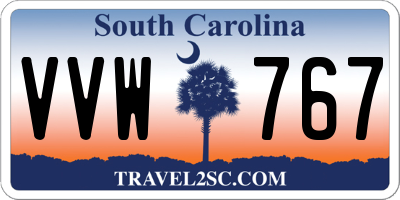 SC license plate VVW767