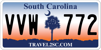 SC license plate VVW772