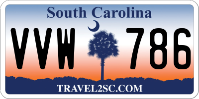 SC license plate VVW786