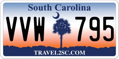 SC license plate VVW795