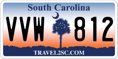 SC license plate VVW812