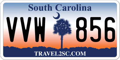 SC license plate VVW856