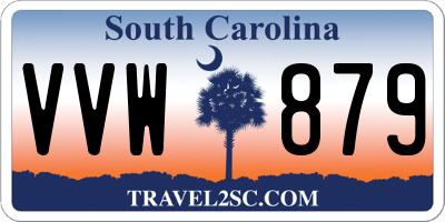 SC license plate VVW879