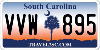 SC license plate VVW895