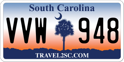 SC license plate VVW948