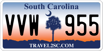 SC license plate VVW955