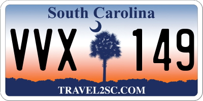 SC license plate VVX149