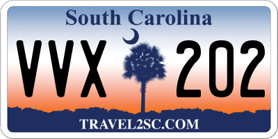 SC license plate VVX202