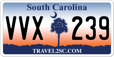 SC license plate VVX239