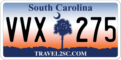 SC license plate VVX275