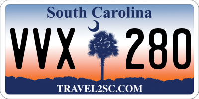 SC license plate VVX280