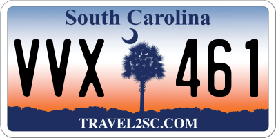 SC license plate VVX461