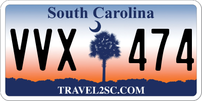 SC license plate VVX474