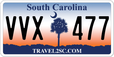 SC license plate VVX477