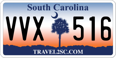 SC license plate VVX516