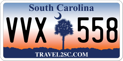 SC license plate VVX558