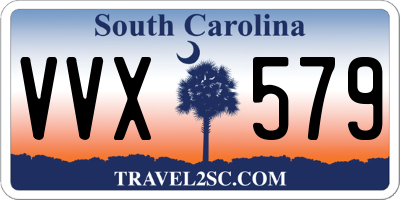 SC license plate VVX579