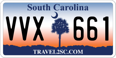 SC license plate VVX661