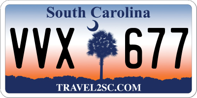SC license plate VVX677